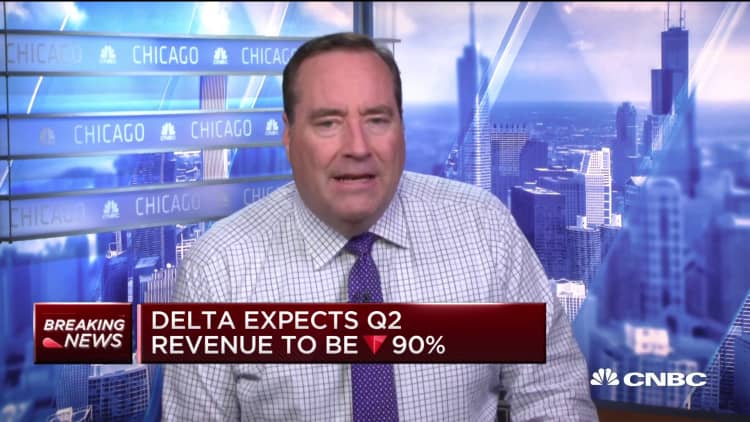 Delta expects Q2 revenue to be down 90%