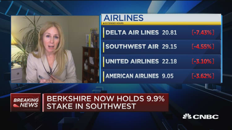 Berkshire Hathaway selling airline stocks