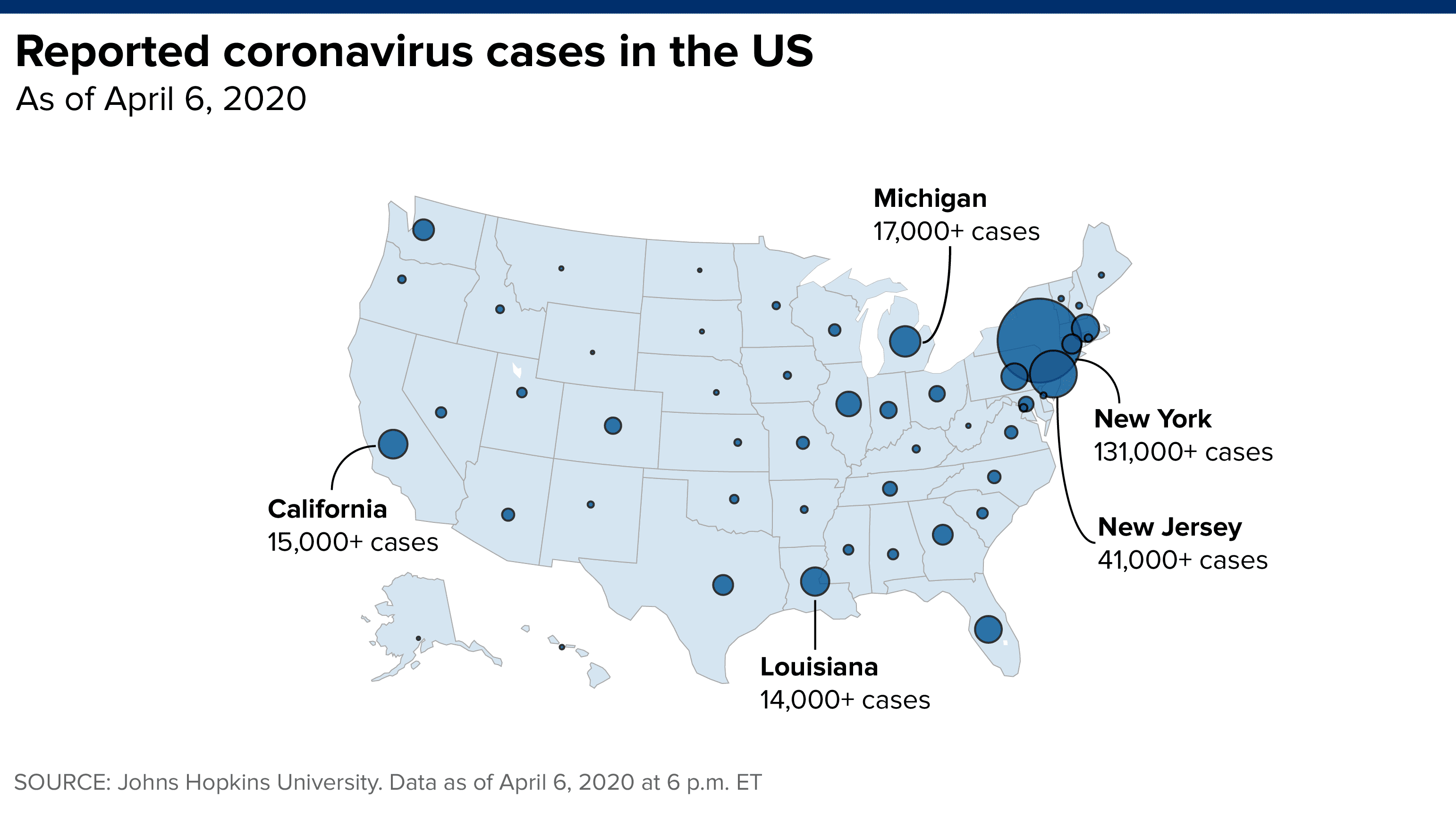 Coronavirus Usa Update Today Map