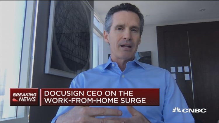 DocuSign CEO on stock improvement this year