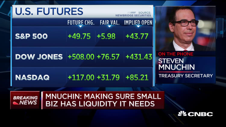 Treasury Secretary Steven Mnuchin says US economy could open back up in May