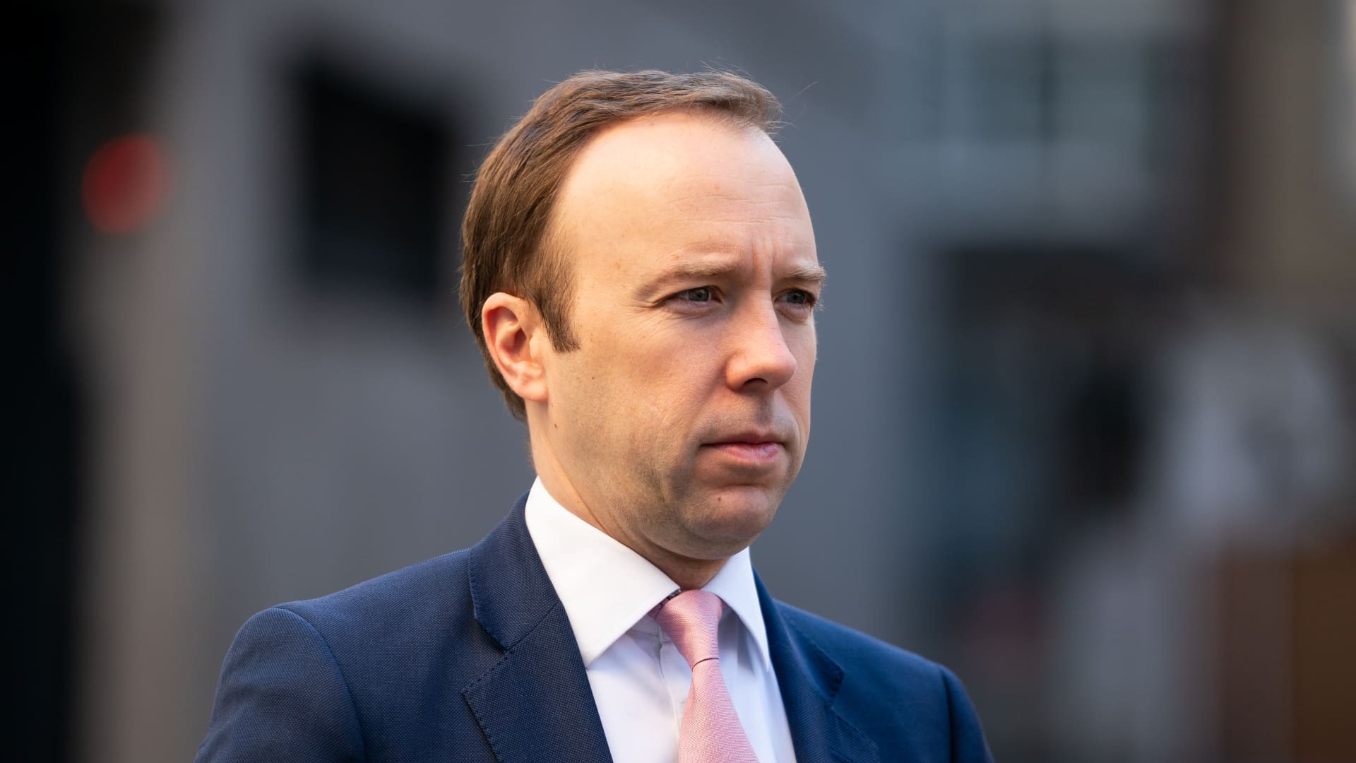 Health Secretary Matt Hancock arrives at BBC Broadcasting House in London to appear on the Andrew Marr show.