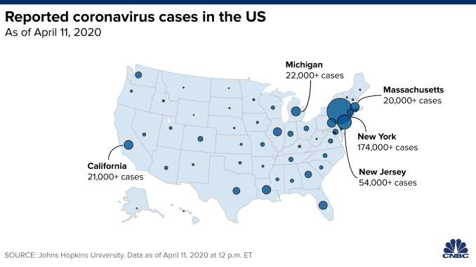 Coronavirus Updates Us Death Toll Tops 20 000