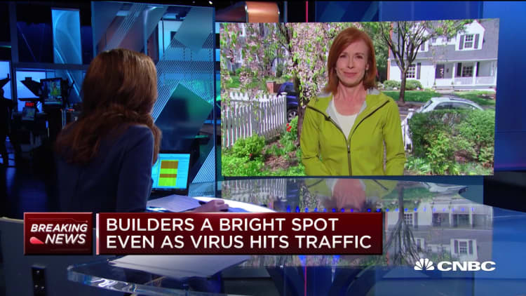 Home builders are a bright spot even as coronavirus hits traffic