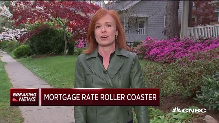 Mortgage rates go on roller coaster ride as more borrowers ask for forbearance