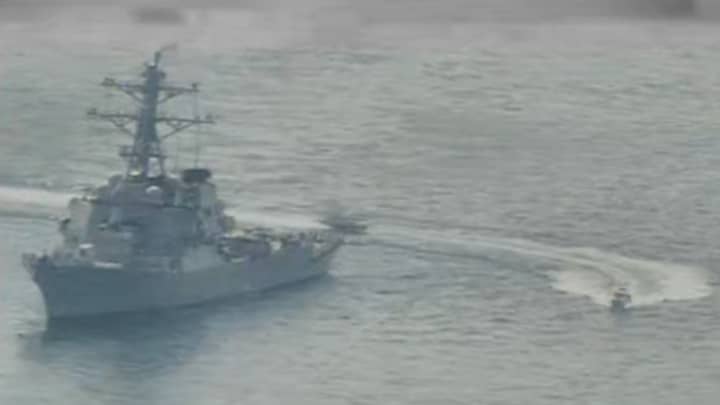 Iranian vessels came dangerously close to US military ships in Gulf