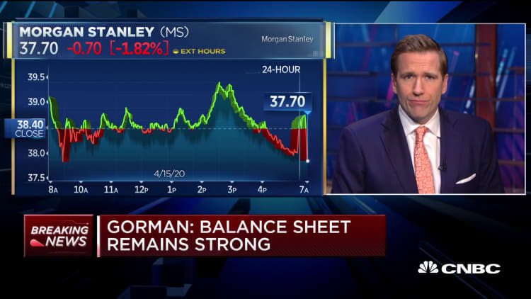 Morgan Stanley first-quarter profit misses analysts' expectation