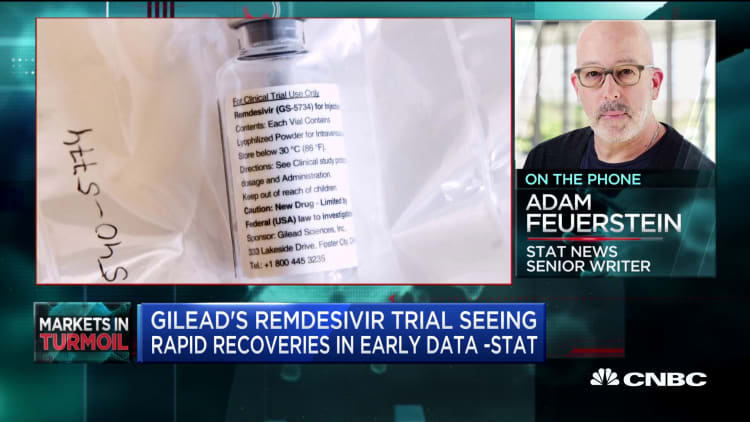 Gilead sees positive results from Remdesivir trial: Stat News