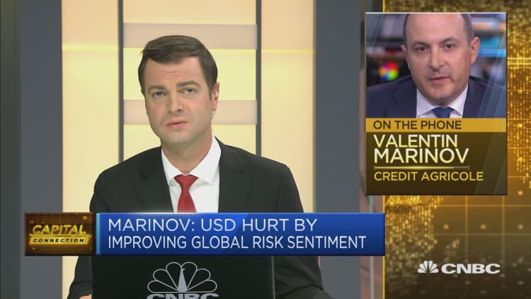 US dollar is the 'ultimate safe haven' amid global recession, says Credit Agricole's Marinov