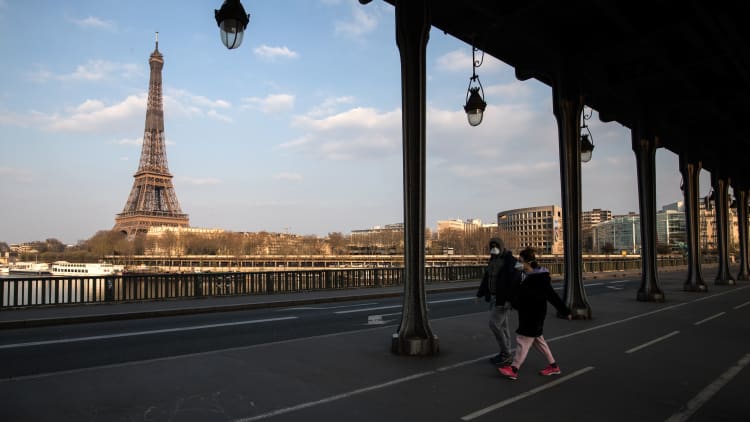 Drone footage captures Paris as officials gradually lift lockdown orders