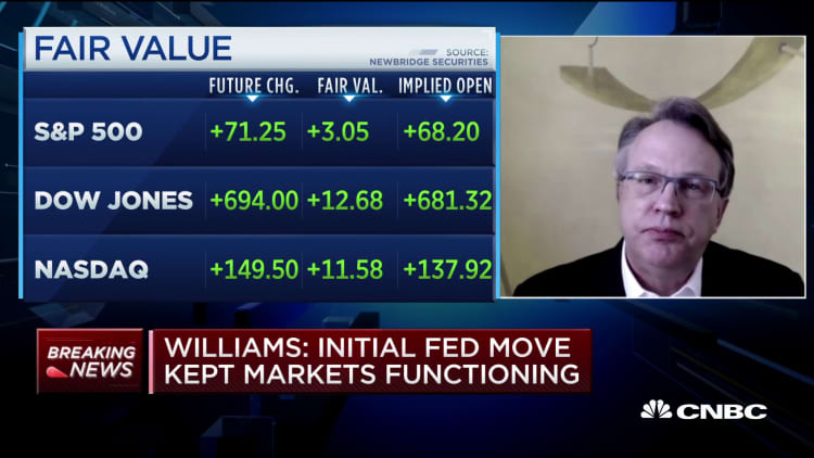 NY Fed's John Williams: Economy won't return to 'full strength' by end of 2020