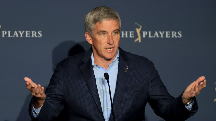 PGA Tour Commissioner Jay Monahan on golf tournaments resuming