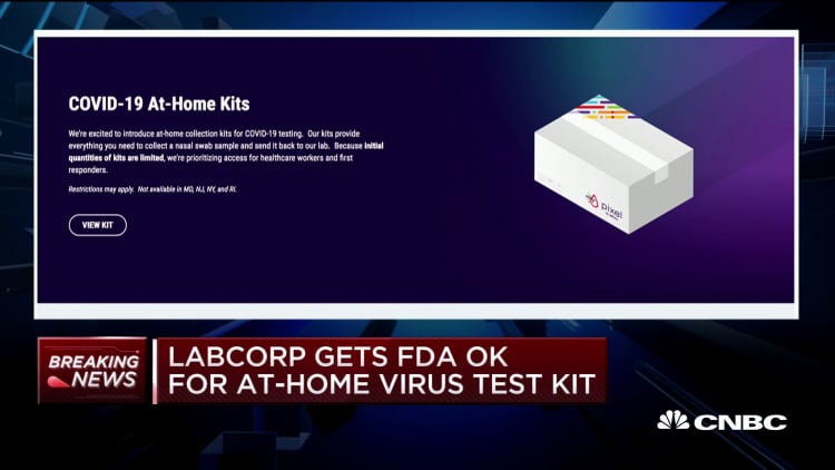 LabCorp receives FDA approval for at-home Covid-19 test kit