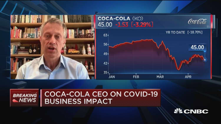 Coca-Cola CEO warns that lifting coronavirus lockdowns on US businesses might not stick