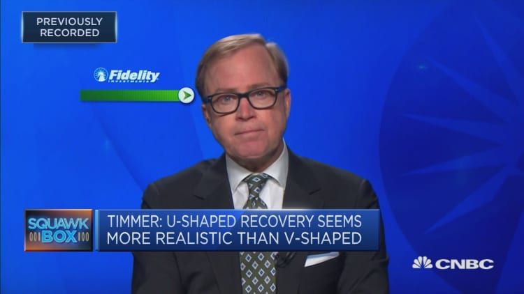 Markets may see middle of a V- and U-shaped recovery: Fidelity Investments
