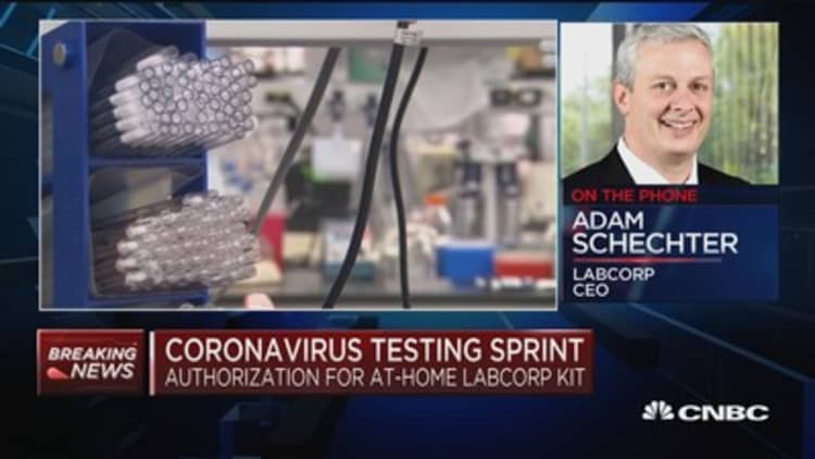 LabCorp widening availability of test to detect exposure to the coronavirus