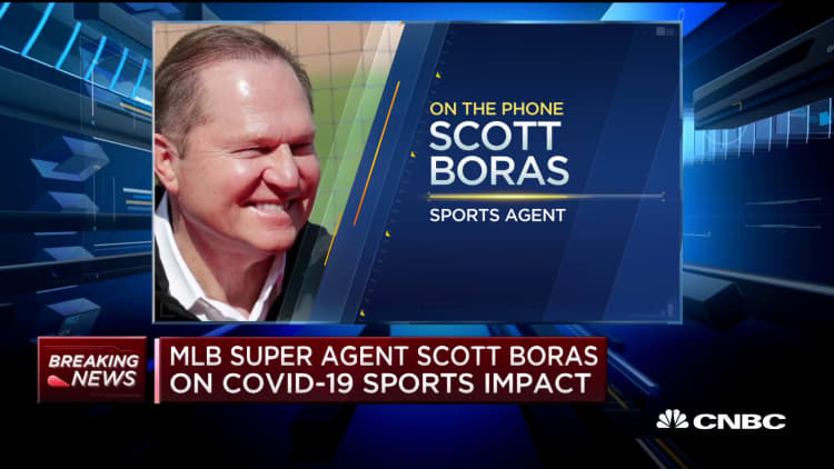 Major League Baseball's super agent Scott Boras on Covid-19's impact on sports