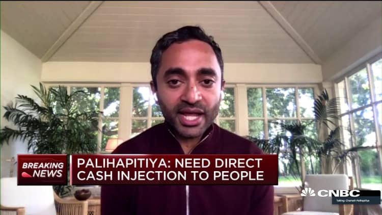 Palihapitiya: Need direct cash injection to people