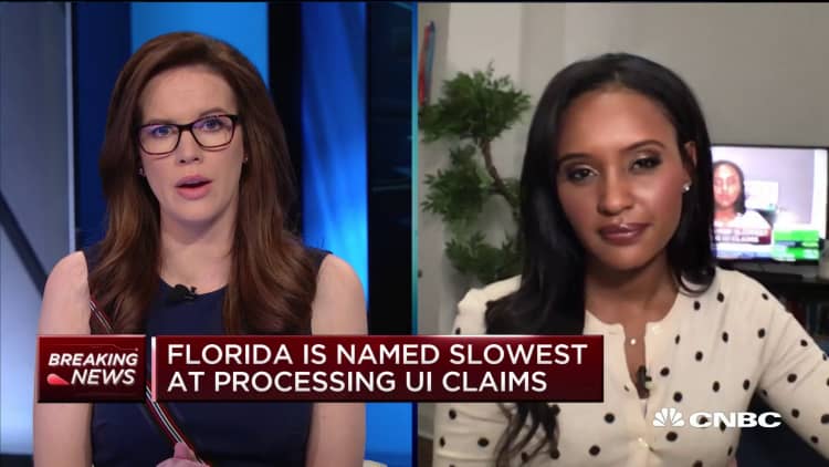 Florida is the slowest at processing unemployment claims