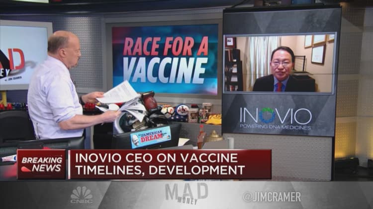 Inovio Pharmaceuticals CEO talks virus vaccine human trials, completing volunteer enrollment in April