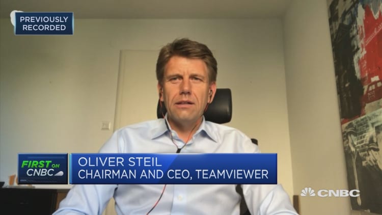 Seeing extra demand and orders amid coronavirus lockdowns, TeamViewer CEO says