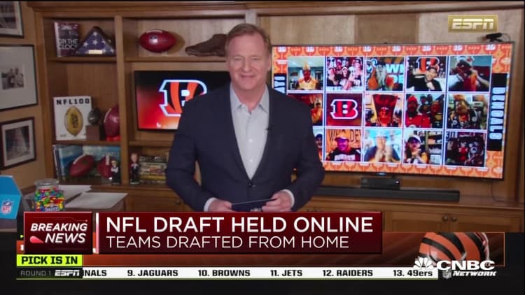 Joe Burrow selected first in a quarterback-rich 'virtual' NFL Draft