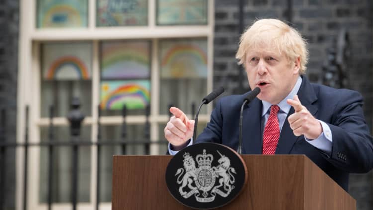 UK Prime Minister Boris Johnson returns to work after coronavirus recovery