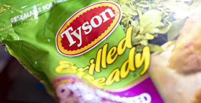Tyson Foods' higher meat prices nearly doubles profits 