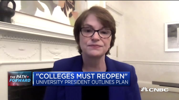 Brown University president outlines plan to reopen college campuses