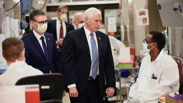 Jim Cramer calls out VP Pence for not wearing a mask while touring Mayo Clinic