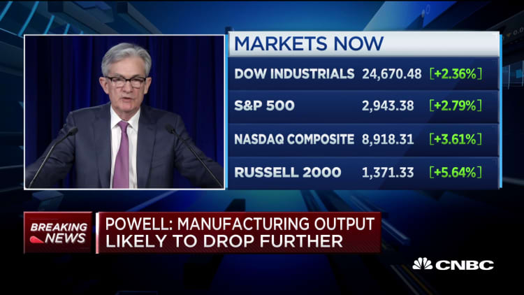 Fed's not any hurry to withdraw these measures to support economy during pandemic, says Jerome Powell