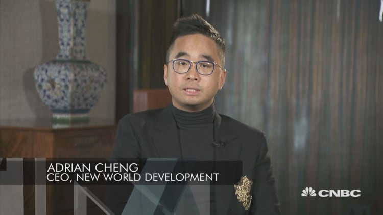 Adrian Cheng says China's property sector is 'recovering'