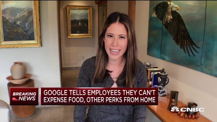 Google tells employees they cannot expense food, other perks from home