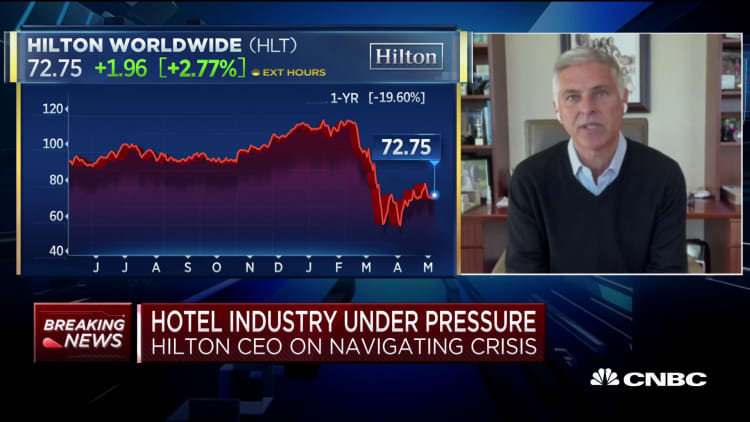 Hilton CEO on navigating coronavirus pandemic as crisis hits hotel industry