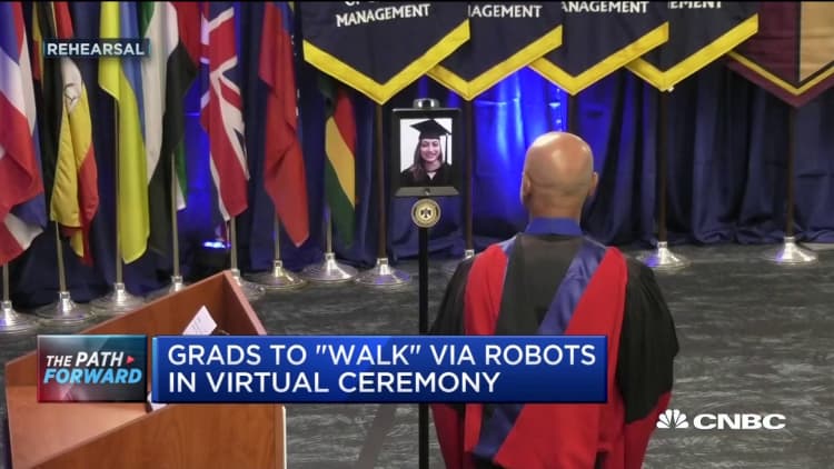 Arizona State management school holds graduation ceremony via robot