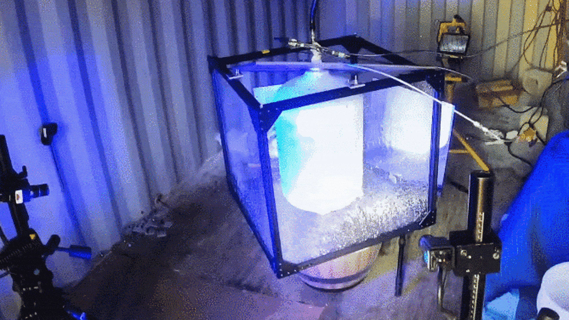Relativity Space conducts a pressure test of a 3D printed tank.