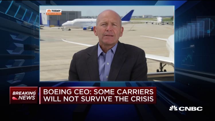 Boeing CEO: Some carriers will not survive the coronavirus crisis