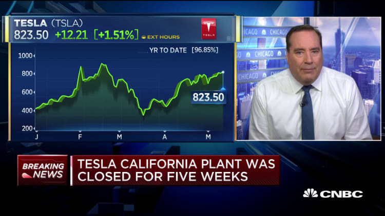 Tesla CEO Elon Musk defies stay-at-home order in Alameda County in California