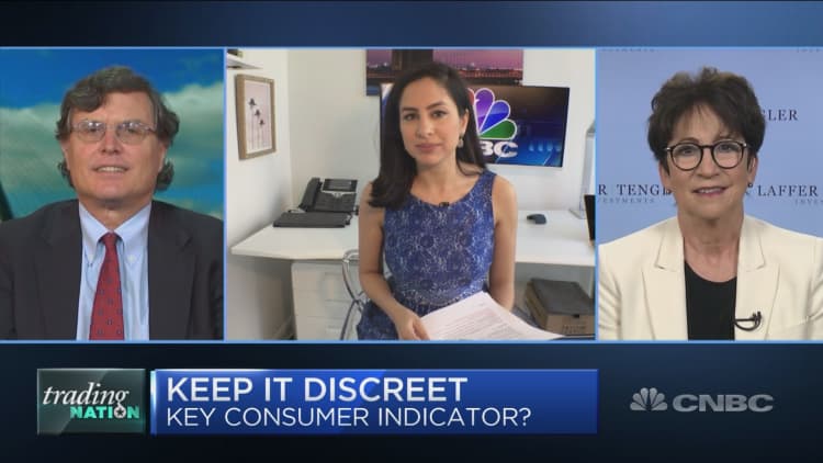 Consumer discretionary ETF is a key indicator as it holds up versus the market: Traders