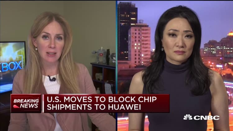 Futures fall after Trump administration moves to block chip shipments to Huawei