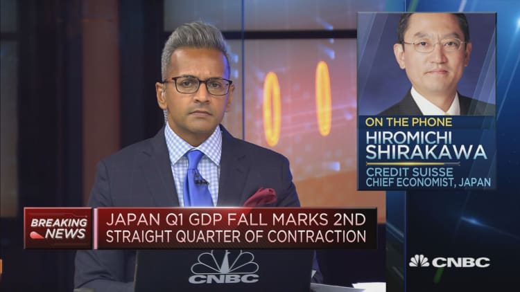 Japan's Q2 GDP could drop by 10% quarter on quarter: Credit Suisse Securities