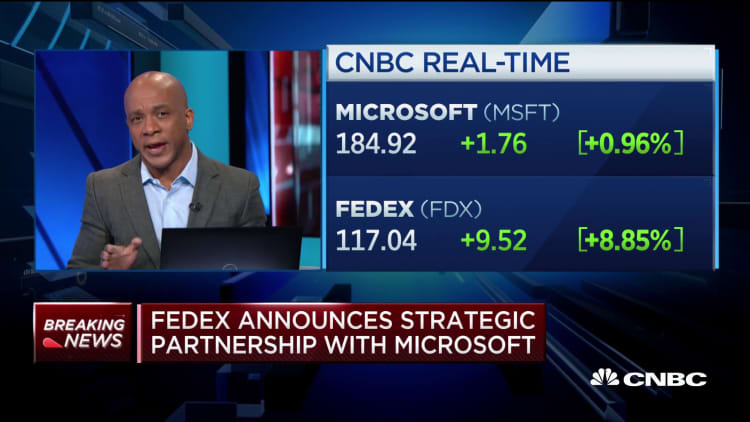 FedEx announces strategic partnership with Microsoft
