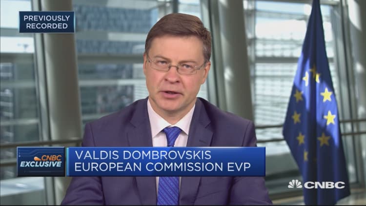 No country left behind in coronavirus stimulus proposal, EU's Dombrovskis says