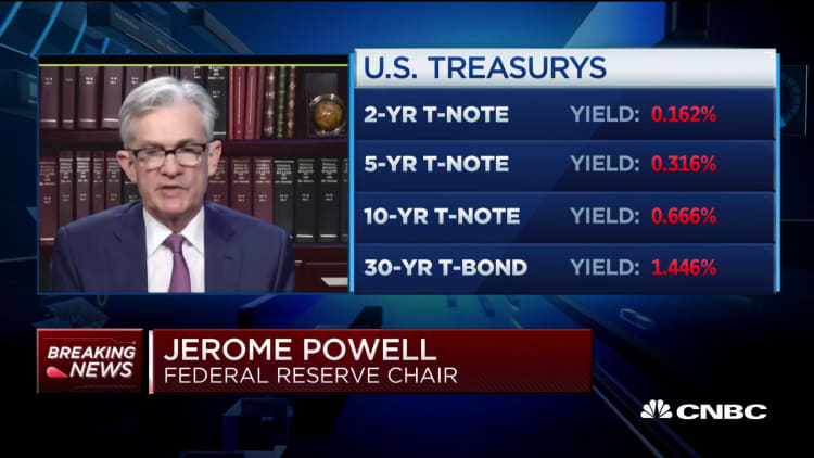 Powell: Negative rates not an appropriate tool in U.S.