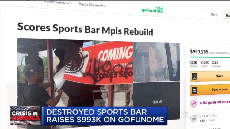 In his own words: Sports bar owner who can't open because of pandemic has business destroyed by protesters
