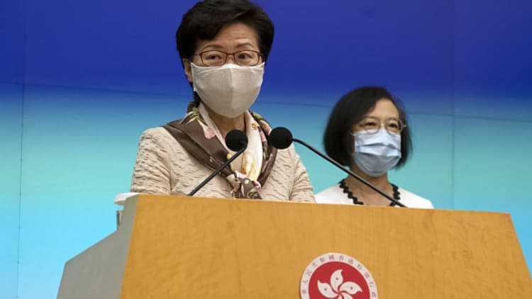U.S. imposes sanctions on Hong Kong Chief Executive Carrie Lam