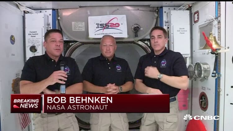 NASA astronauts hope launch can be an inspiration during pandemic