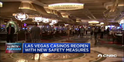 Las Vegas casinos reopen to gamblers with new safety measures in place