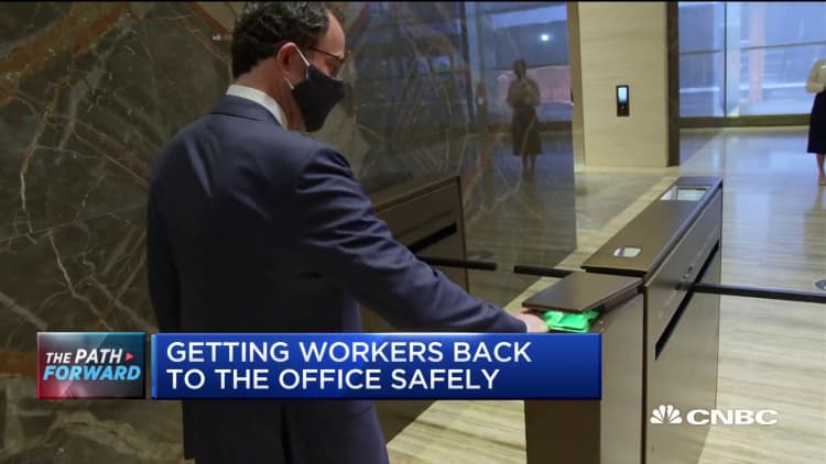 Here's how offices could use tech to get workers back in the building safely