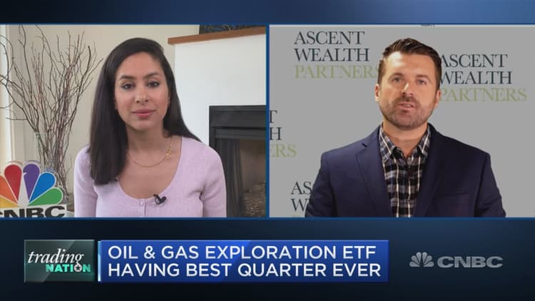 Oil and gas exploration ETF is having its best quarter on record